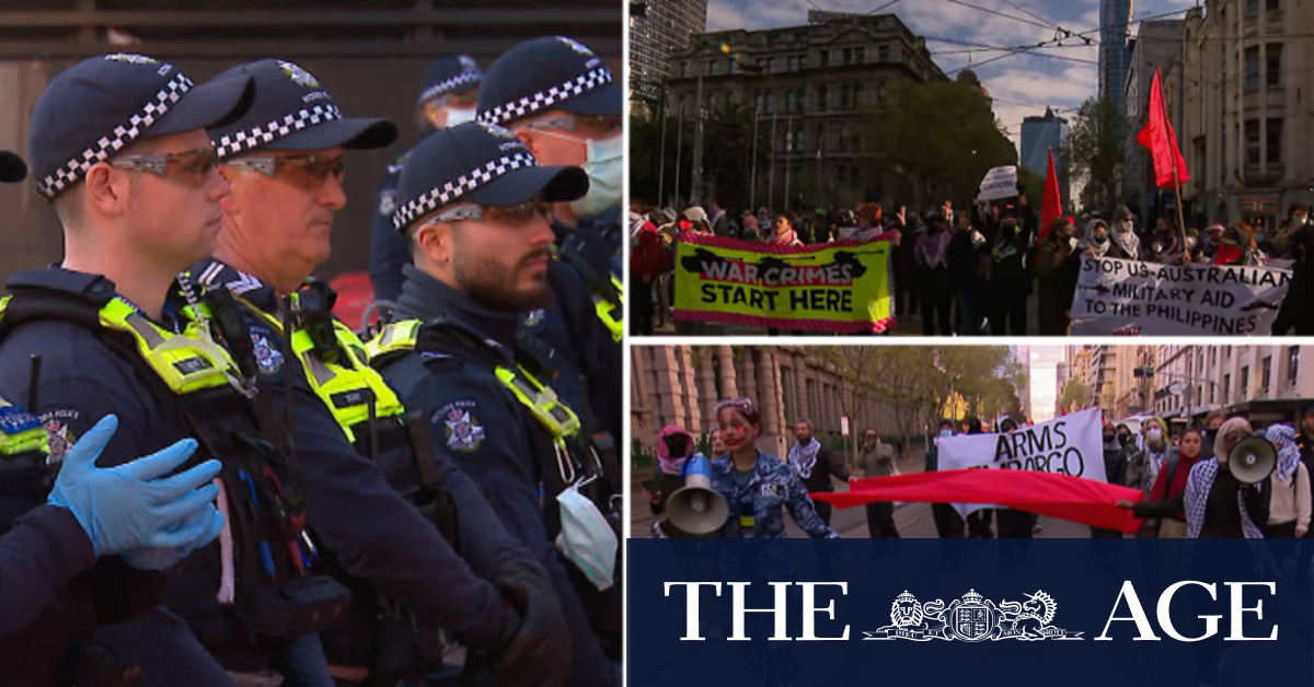 Anti-war protests continue in Melbourne