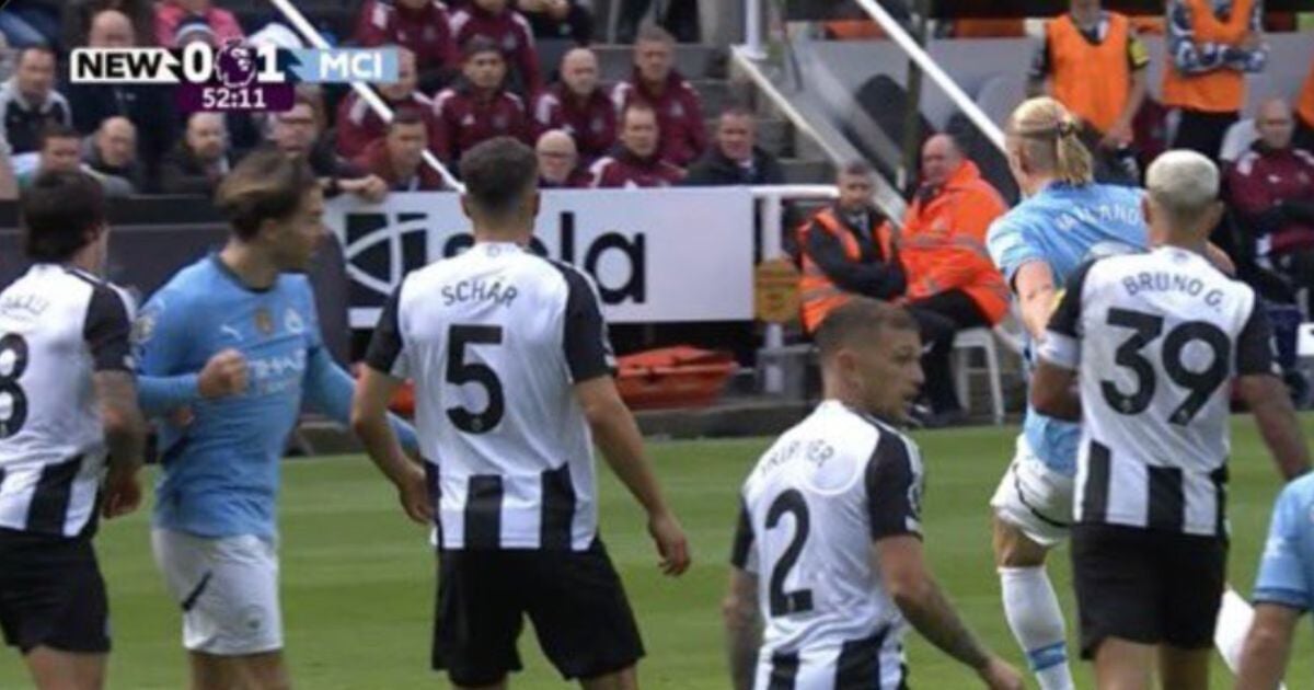 Arsenal fans rage as Jack Grealish escapes punishment for 'elbowing' Newcastle star