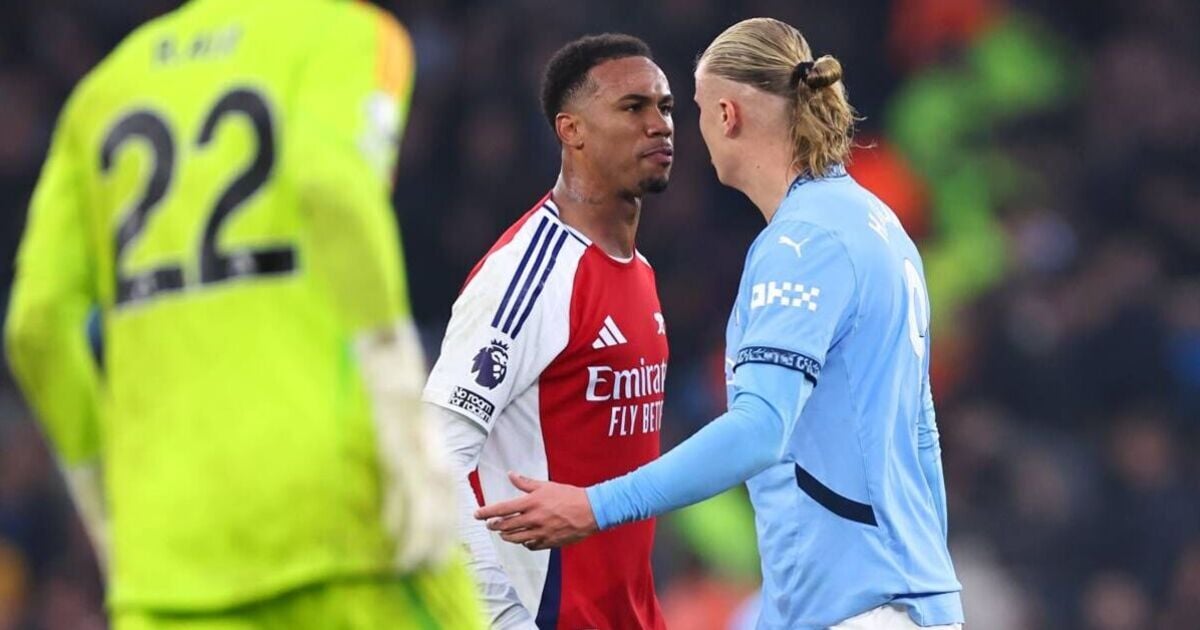 Arsenal star Gabriel fires vicious nine-word warning to Man City and Erling Haaland