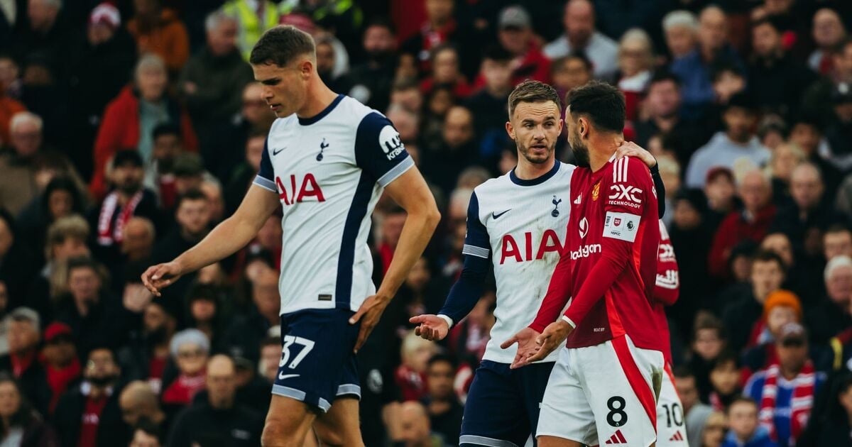 Bruno Fernandes reveals James Maddison view seconds after red card in Man Utd loss