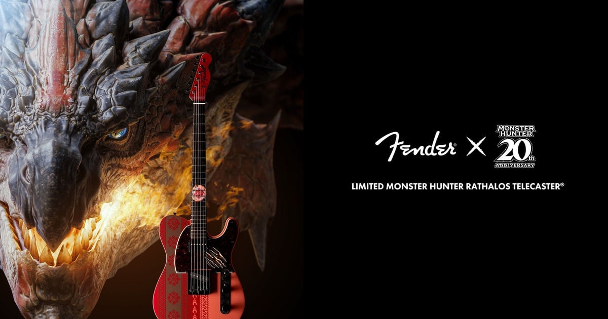 Capcom teams up with Fender for this Monster Hunter-inspired Telecaster