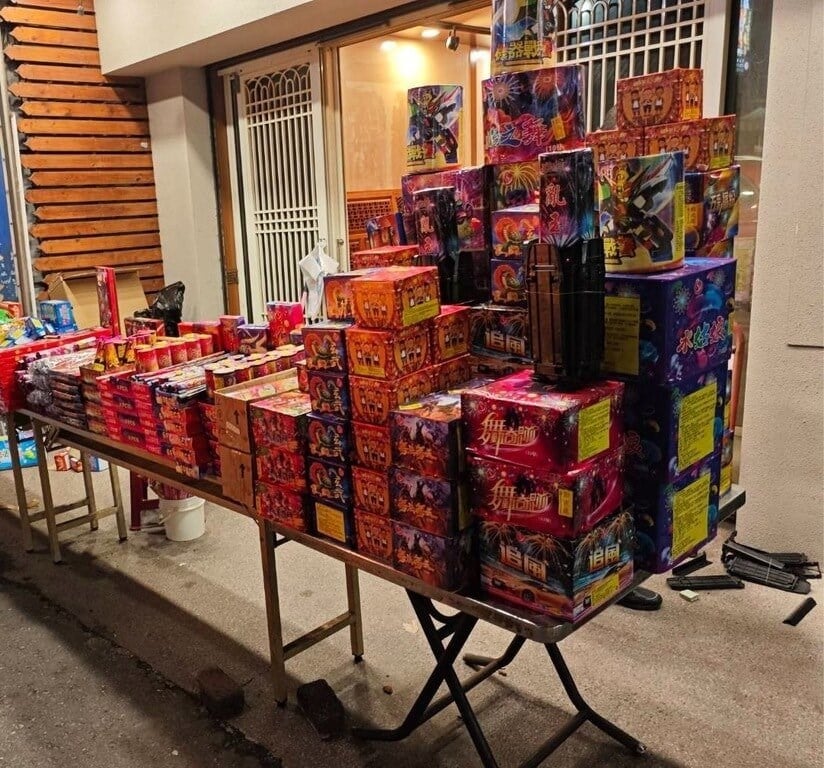 Chiayi City authorities seek owner of illegally stored fireworks