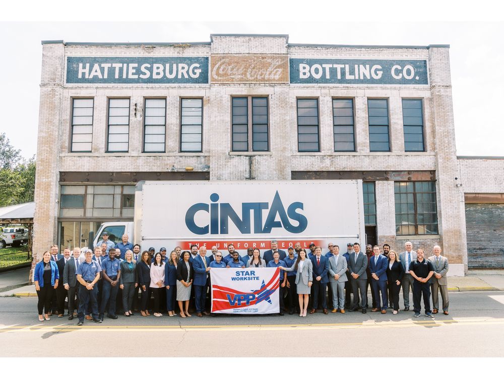 Cintas Rental Location in Hattiesburg Certified as VPP Star Site