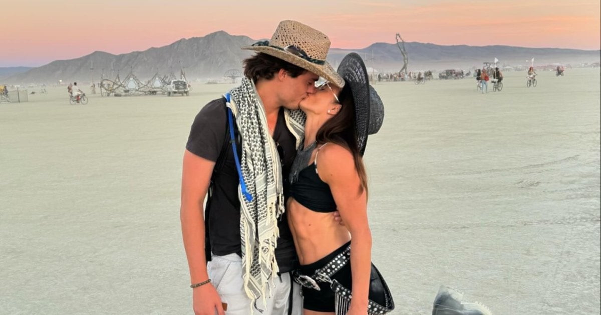 Danica Patrick Kisses New Boyfriend, Shows Off Her Abs at Burning Man