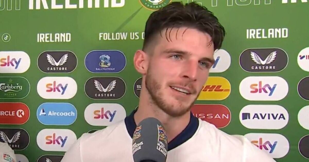 Declan Rice reveals why he refused to wear captain's armband for England win over Ireland