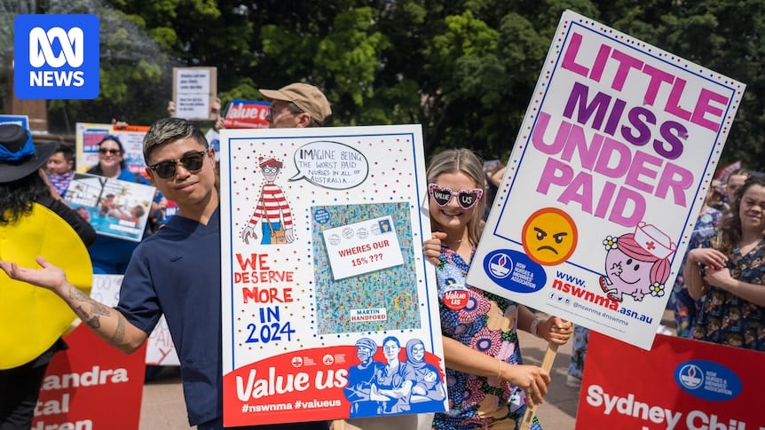 Delays and higher wait times expected in NSW hospitals as nurses and midwives walk out over poor wage offer