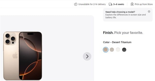 'Desert Titanium' most popular color in iPhone 16 Pro preorder sale