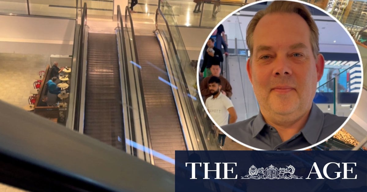 Escalator runaround in shopping malls