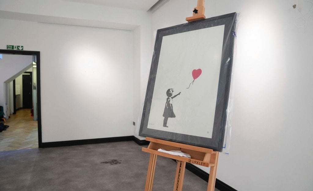 2 Men Are Charged With Stealing a Famous Banksy Artwork from a London Gallery