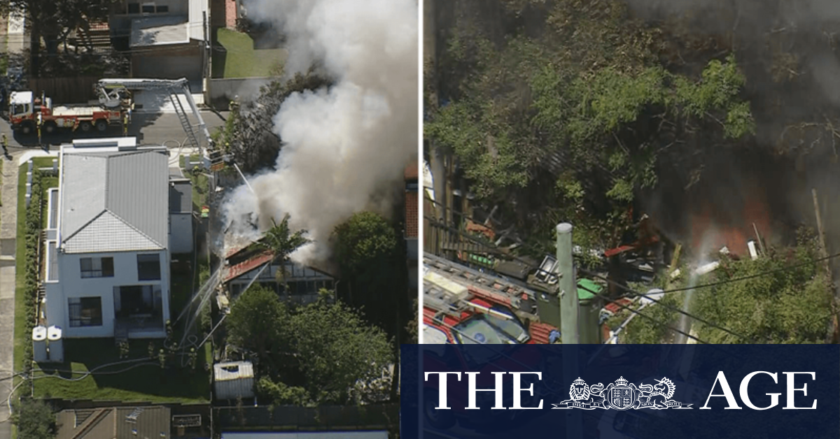 Fire crews battle house fire in Sydney's north-west