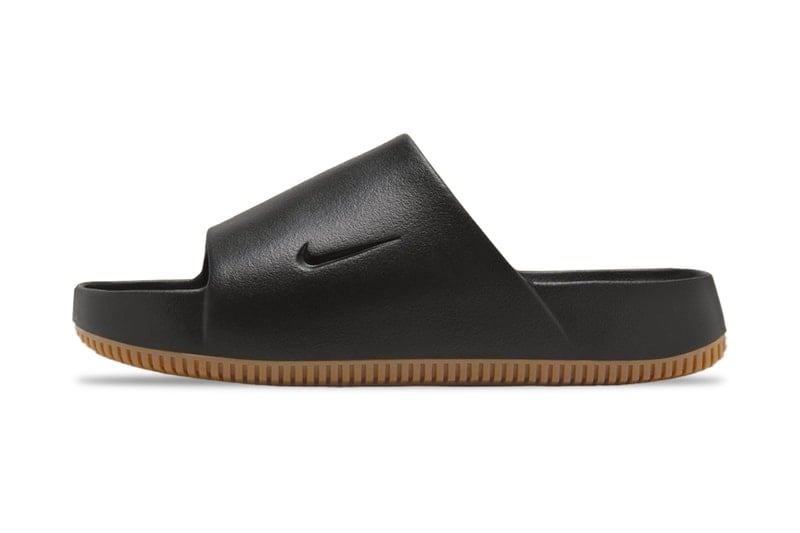 First Look at the Nike Calm Slides in "Black Gum"