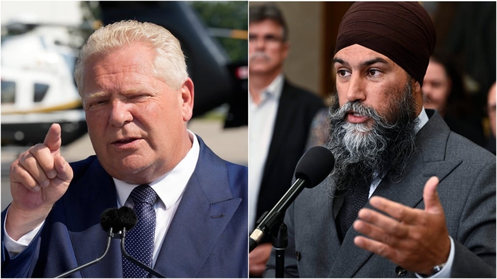 Ford says Singh is 'just blowing smoke' and won't call early federal election