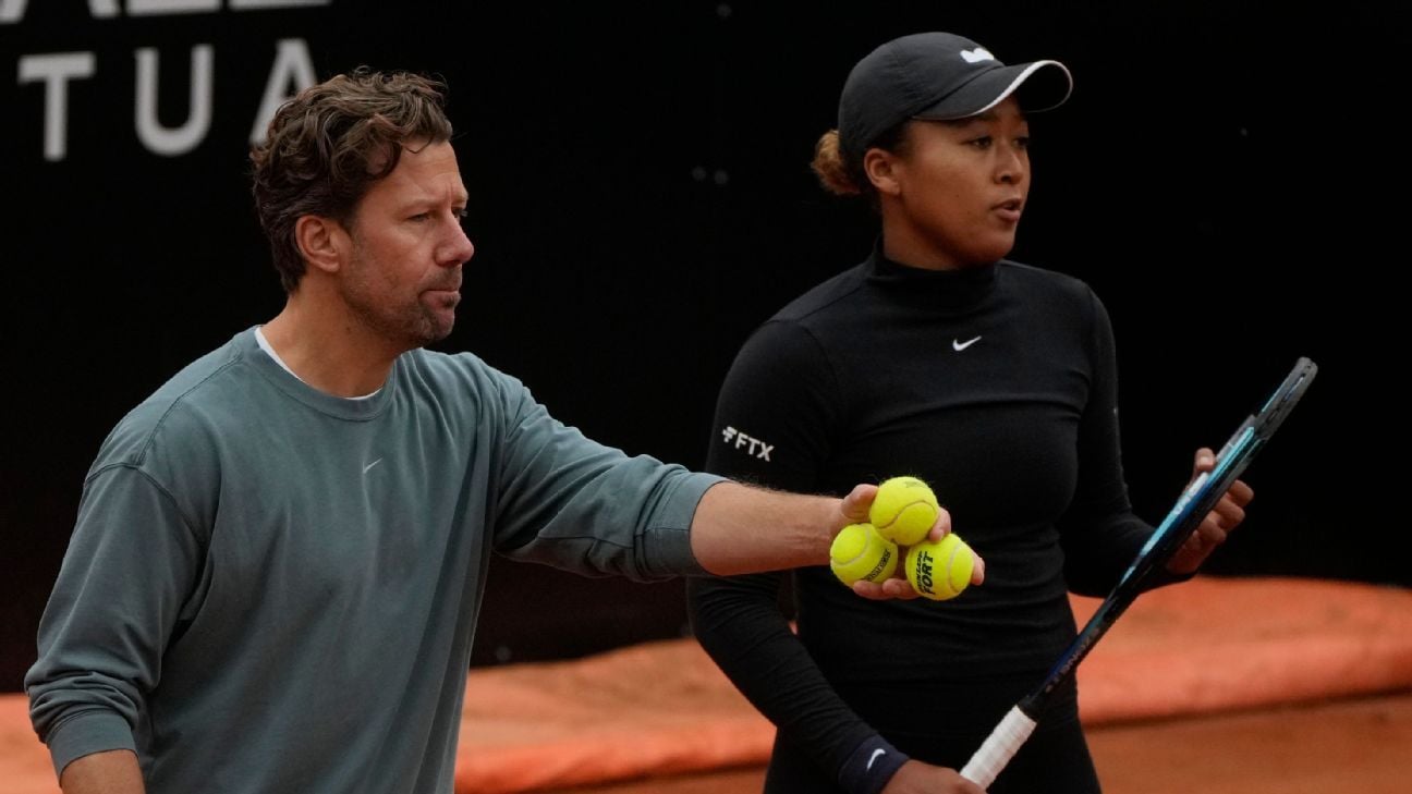 Former No. 1 Osaka splits with coach Fissette