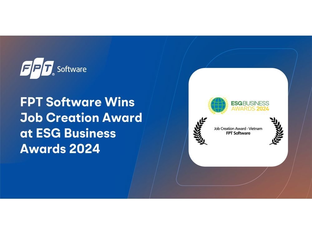 FPT Software Wins Job Creation Award at ESGBusiness Awards 2024