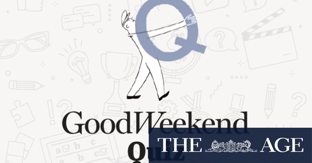 Good Weekend Superquiz, September 21