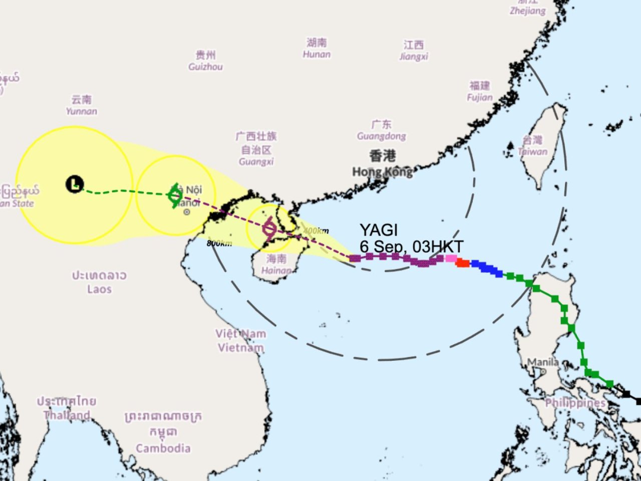 Heavy rain hits Tai Po and Sai Kung Districts