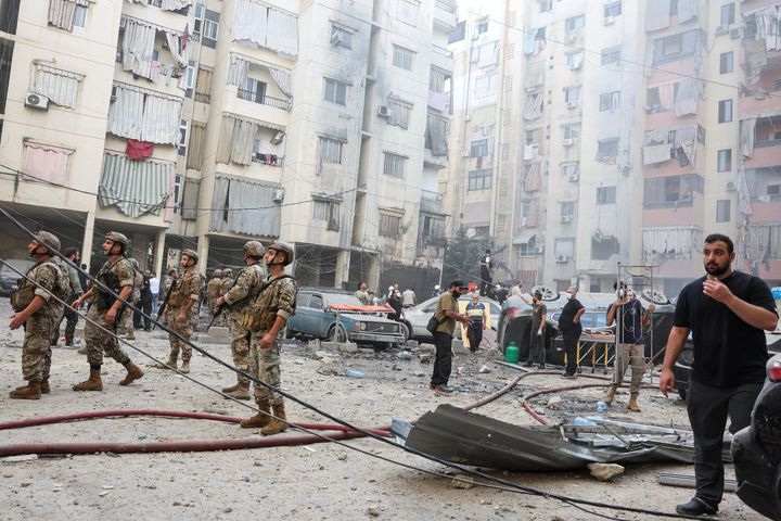 Hezbollah official and 13 others killed in Israeli strike on Beirut