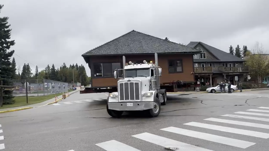 Historic building moved out of Sask. national park townsite