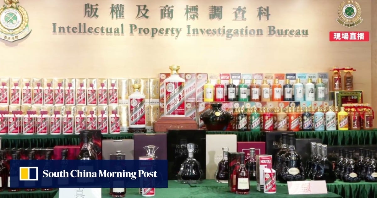 Hong Kong customs makes largest haul of fake liquor in 2 decades with 1,300 bottles seized