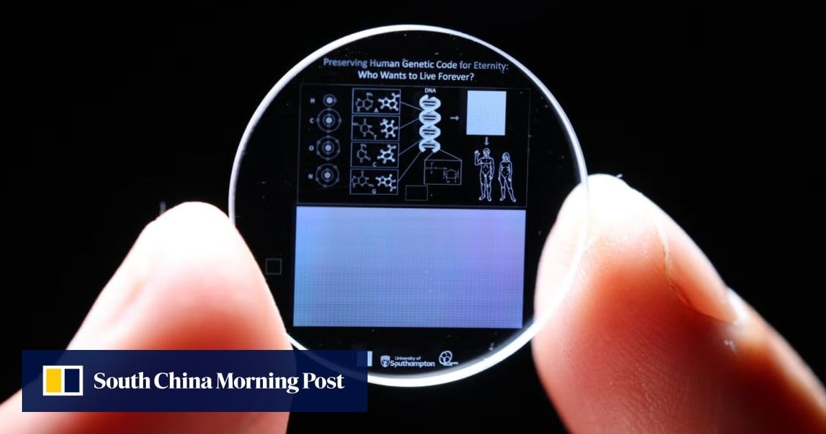 Human genome stored on 5D memory crystal which can last billions of years