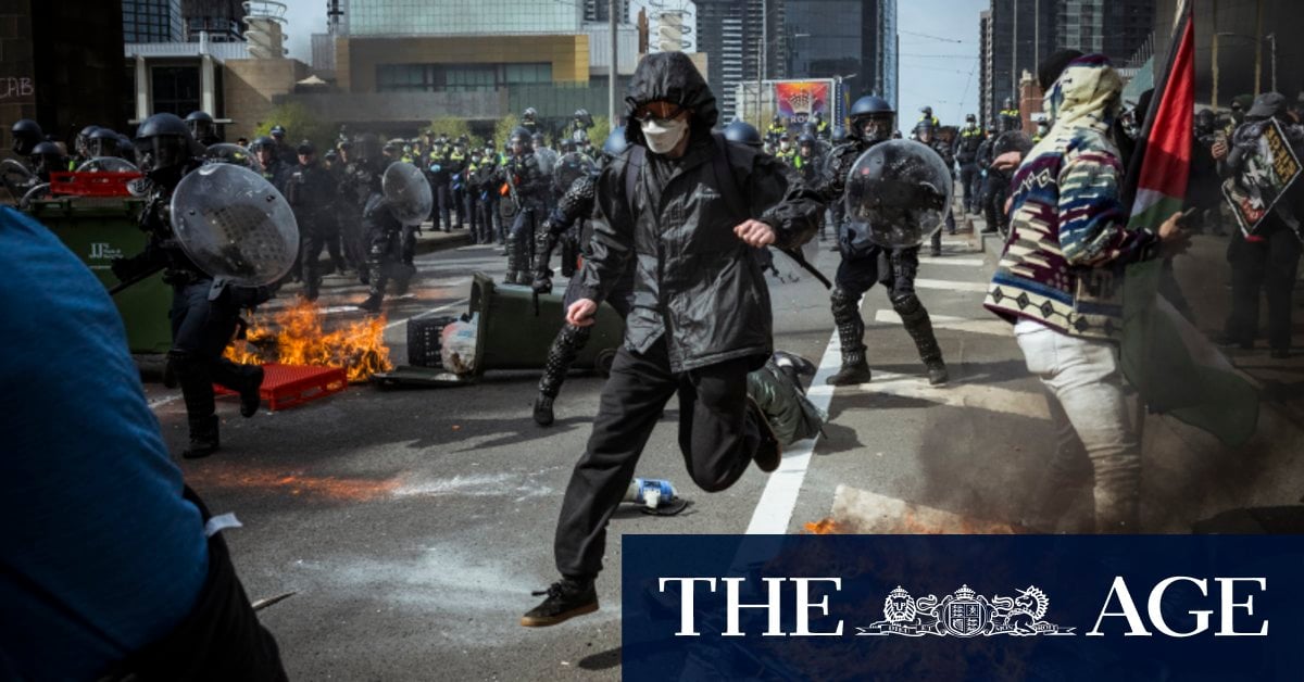 In pictures: Land Forces protests in Melbourne