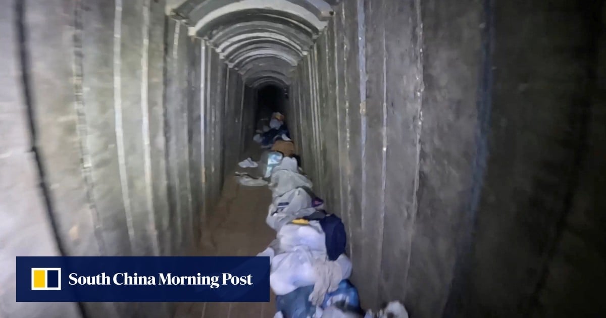 Israel shares video of cramped, bloody tunnel where hostages were held and killed