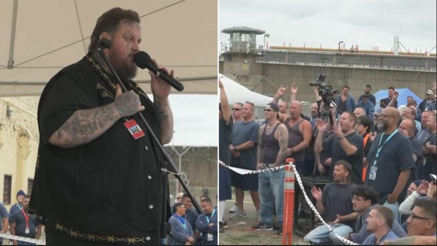 Jelly Roll performs at Oregon prison that allows live music for first time in 20 years