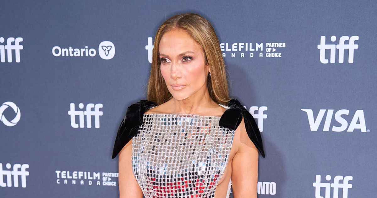 Jennifer Lopez Stuns in Side-Baring Gown as She Hits TIFF Solo