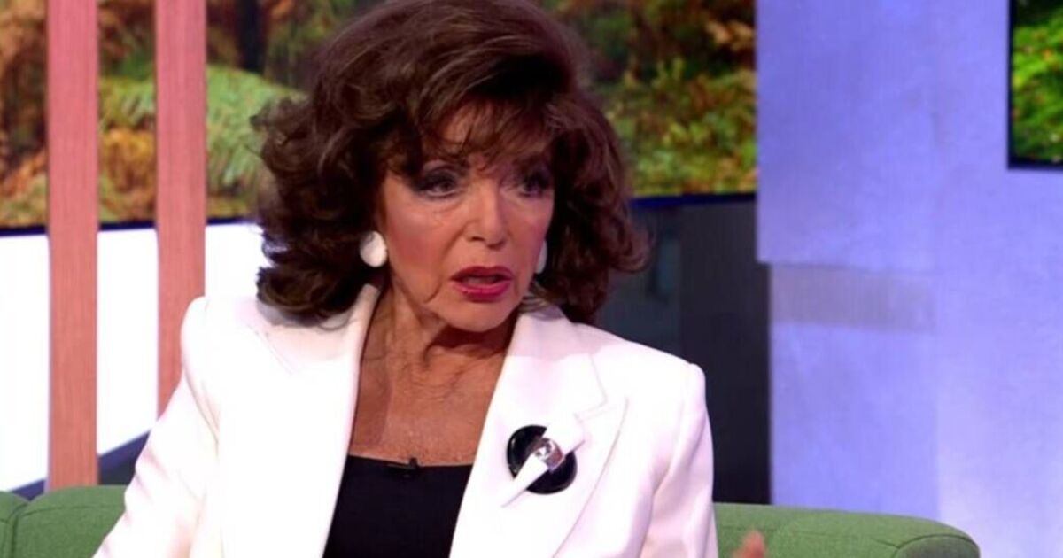 Joan Collins' appearance distracts The One Show viewers as she shuts down Alex Jones