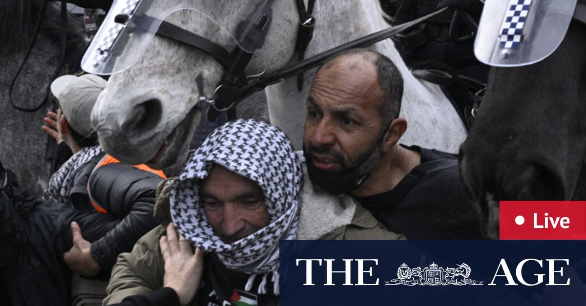 Land Forces 2024 protests LIVE: Thousands of demonstrators disrupt Melbourne weapons expo