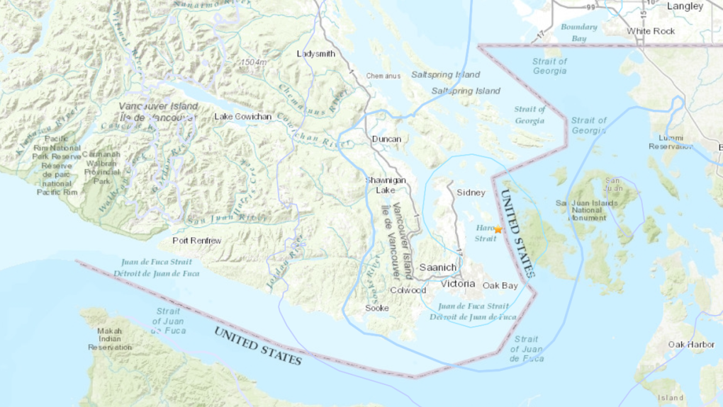 Magnitude 4.0 earthquake measured off Vancouver Island