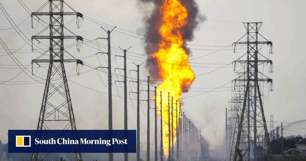 Major pipeline fire outside Houston, Texas forces evacuations