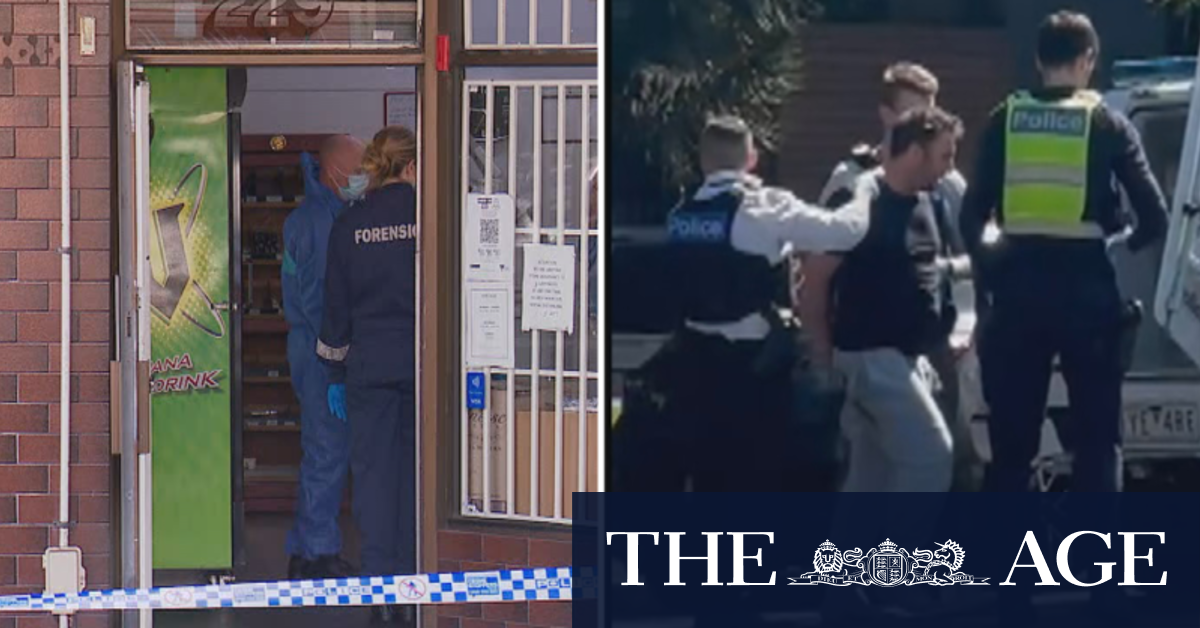 Man arrested after worker stabbed with kitchen knife at Melbourne store