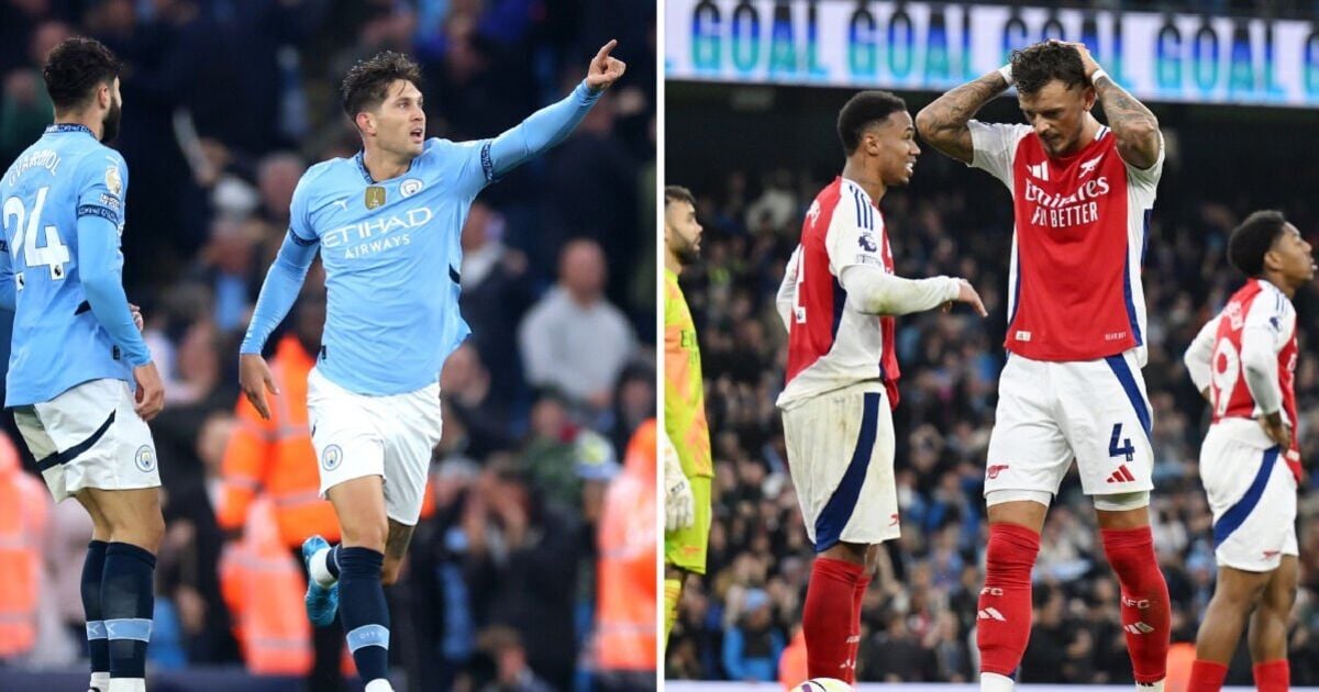 Man City snatch 98th-minute draw vs 10-man Arsenal as both teams rage in crazy game