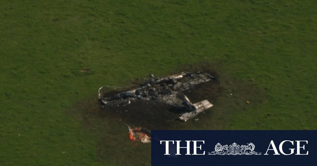 Man dies after light plane crash in central Victoria