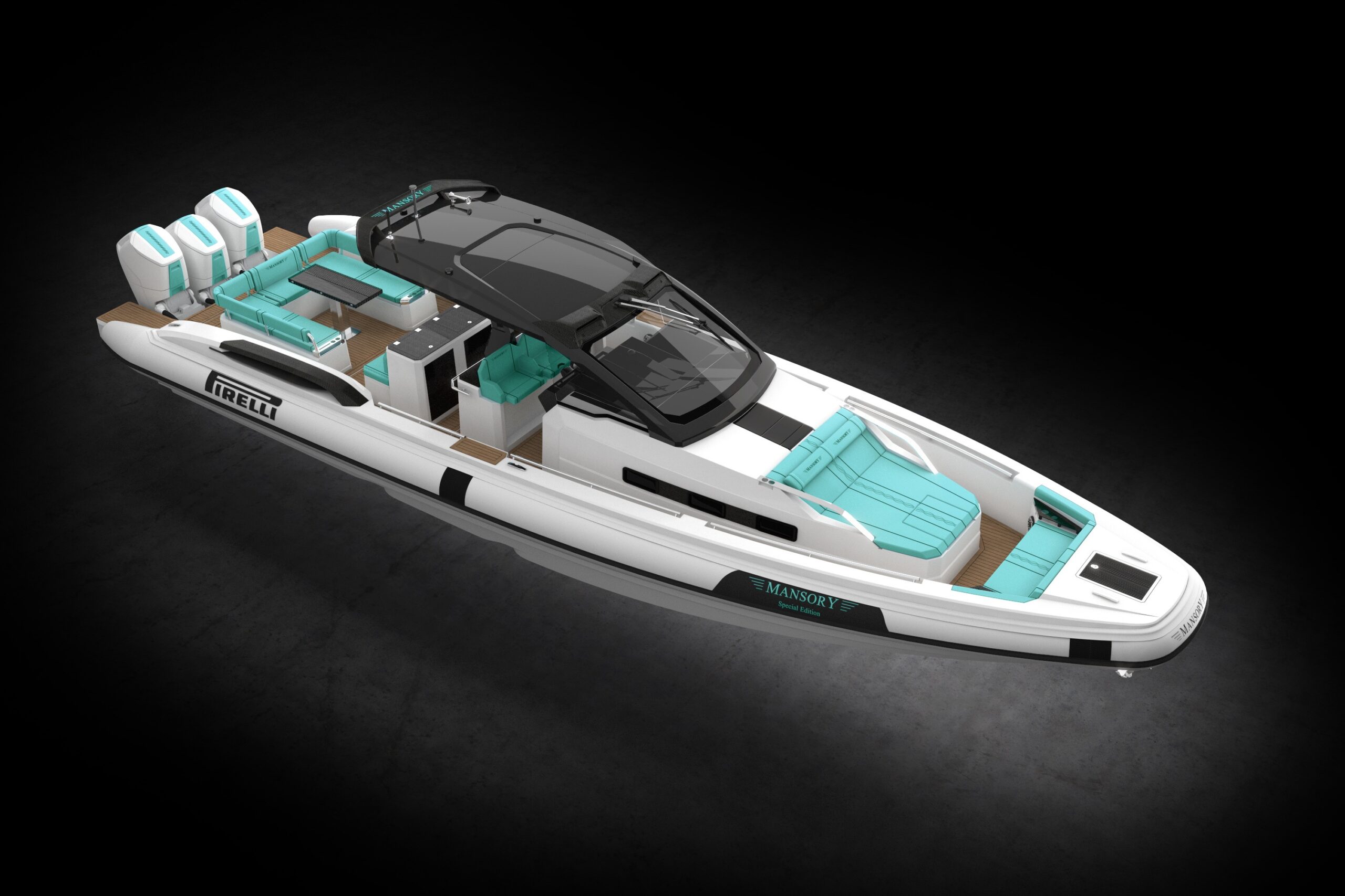 MANSORY Debuts Its New 1,800HP Pirelli 50 Speedboat