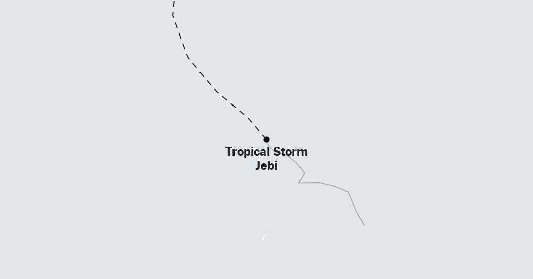 Map: Tracking Tropical Storm Jebi