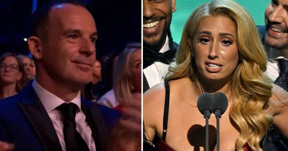 Martin Lewis 'fuming' as he's 'beaten' by Stacey Solomon at National Television Awards