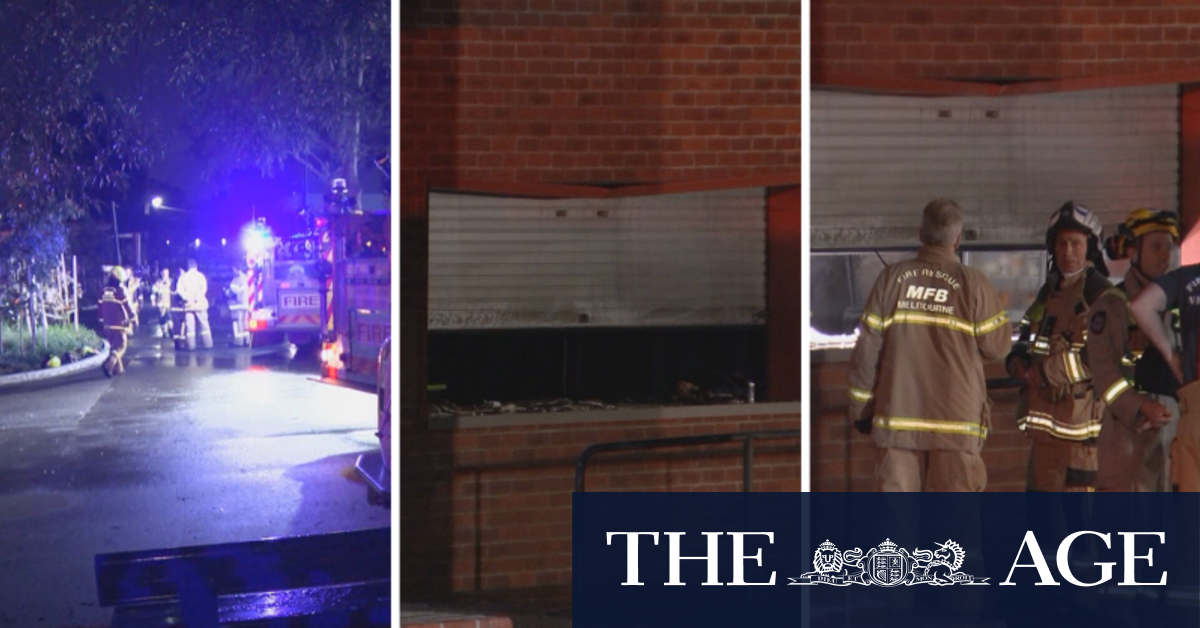 Melbourne school fire treated as suspicious