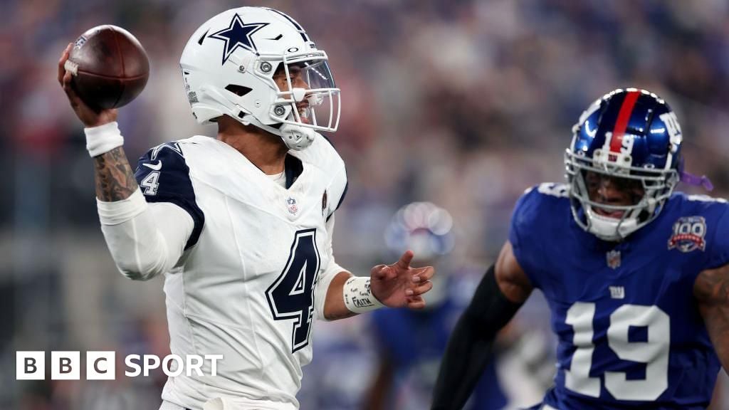 New York Giants 15-20 Dallas Cowboys: Dak Prescott inspires much-needed win