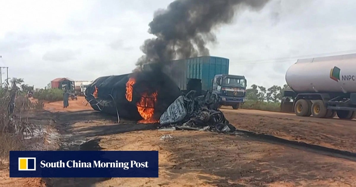 Nigeria fuel tanker explosion kills 59, highlighting road safety and fuel theft issues