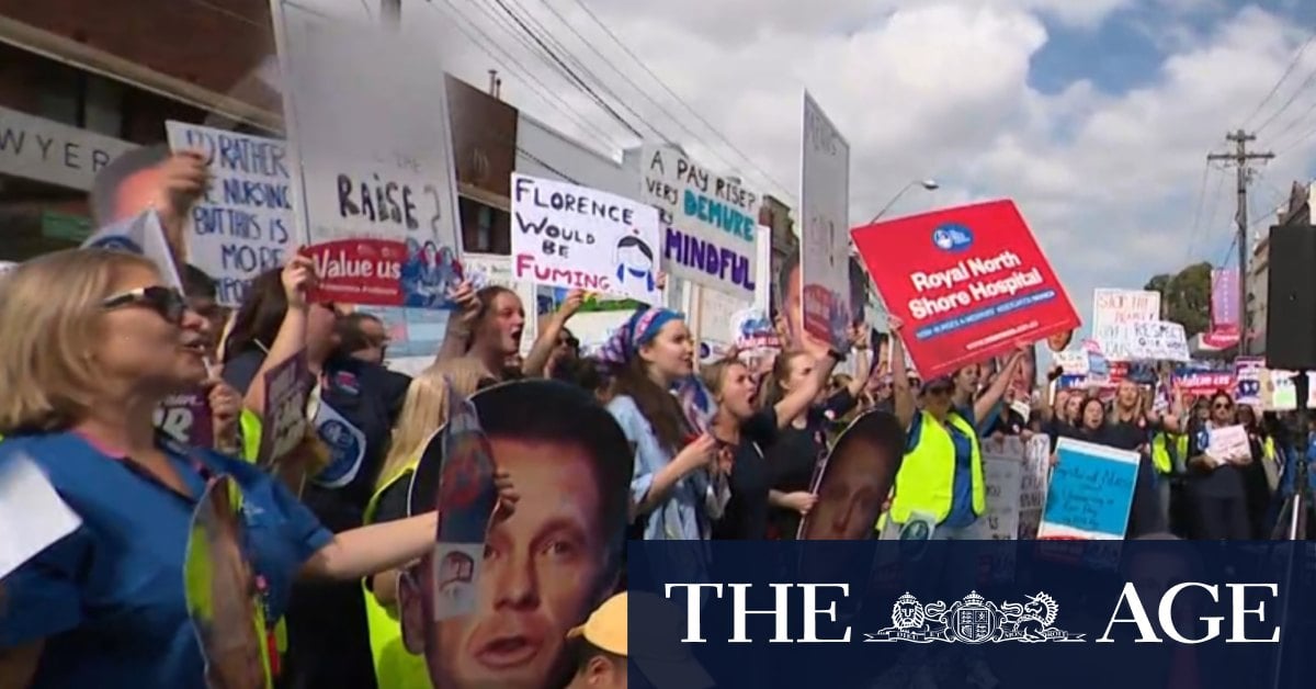 Nurses and midwives strike for half day in ongoing pay dispute