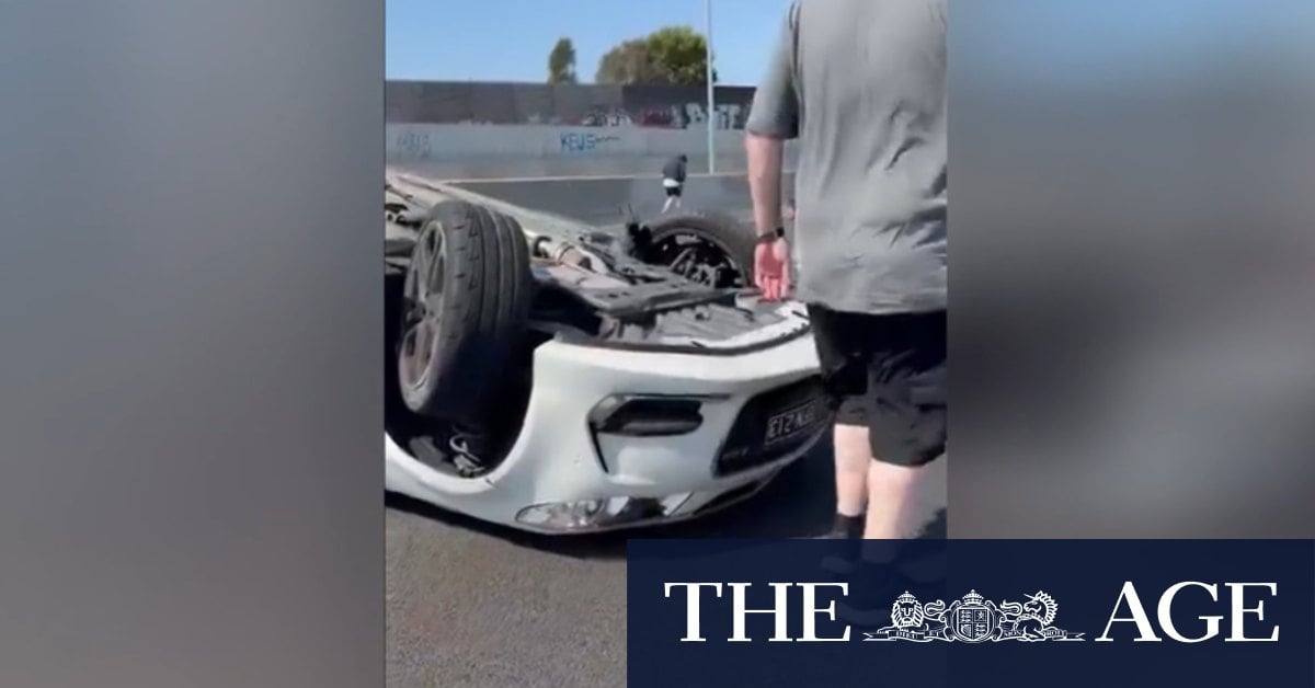 Onlookers shocked as driver involved in Melbourne crash flees scene