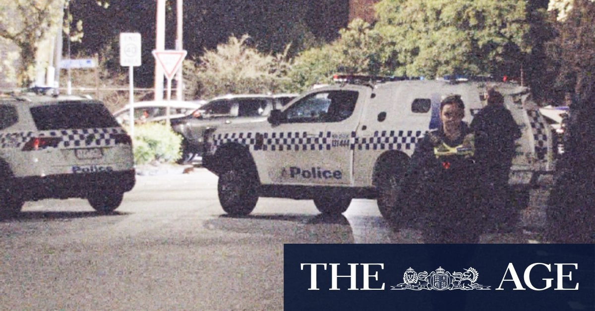 Police locked in tense stand-off with man in Melbourne