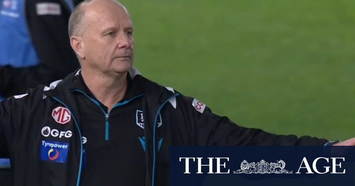 Port Adelaide coach asked to 'please explain' post-match altercation