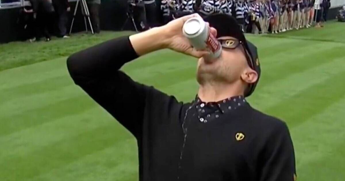 Presidents Cup golfer downs beer at first tee before team battered 5-0