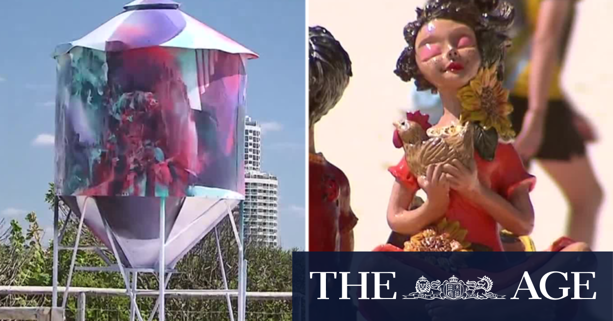 Sculptures take over Currumbin foreshore for vibrant festival