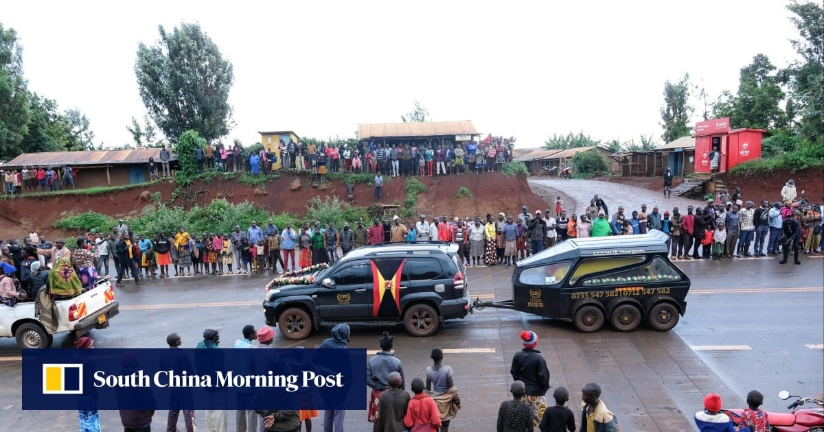 Slain Ugandan Olympian Rebecca Cheptegei buried with full military honours