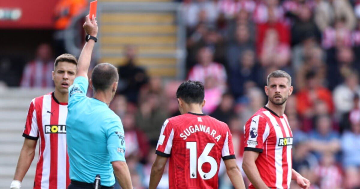 Southampton star hit with FA charge for what he said to referee in Man Utd loss