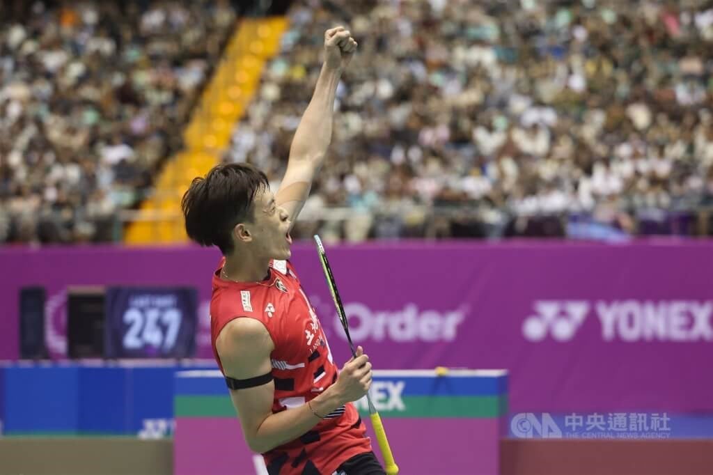 Taiwanese shuttlers win men's singles, doubles titles at Taipei Open